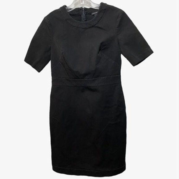 Banana Republic Dresses & Skirts - Banana Republic Black Pencil Dress Short Sleeve Stretch Petite Size 6
